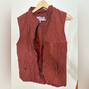 Laura Scott Burnt Orange Vest